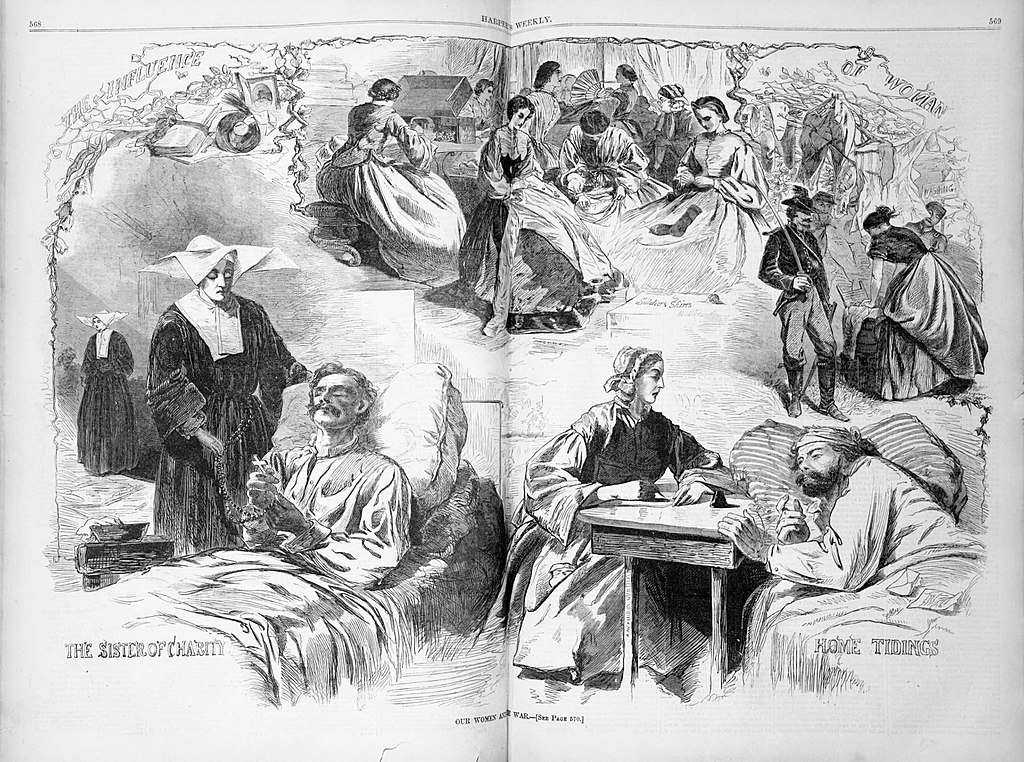 Our Women and the War" Civil War nurses. Winslow Homer. From Harper’s Weekly, September 6, 1862.
